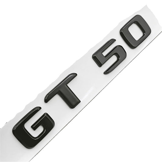 3D ABS Rear Trunk Emblem Badge for Mercedes-AMG GT 43 GT 50 GT 53 GT 63 - Glossy Black & Chrome - AutoGearHub