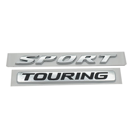 Sport Touring Rear Trunk Letter Logo Badge Emblem Nameplate (2 pieces) - Goecice Store