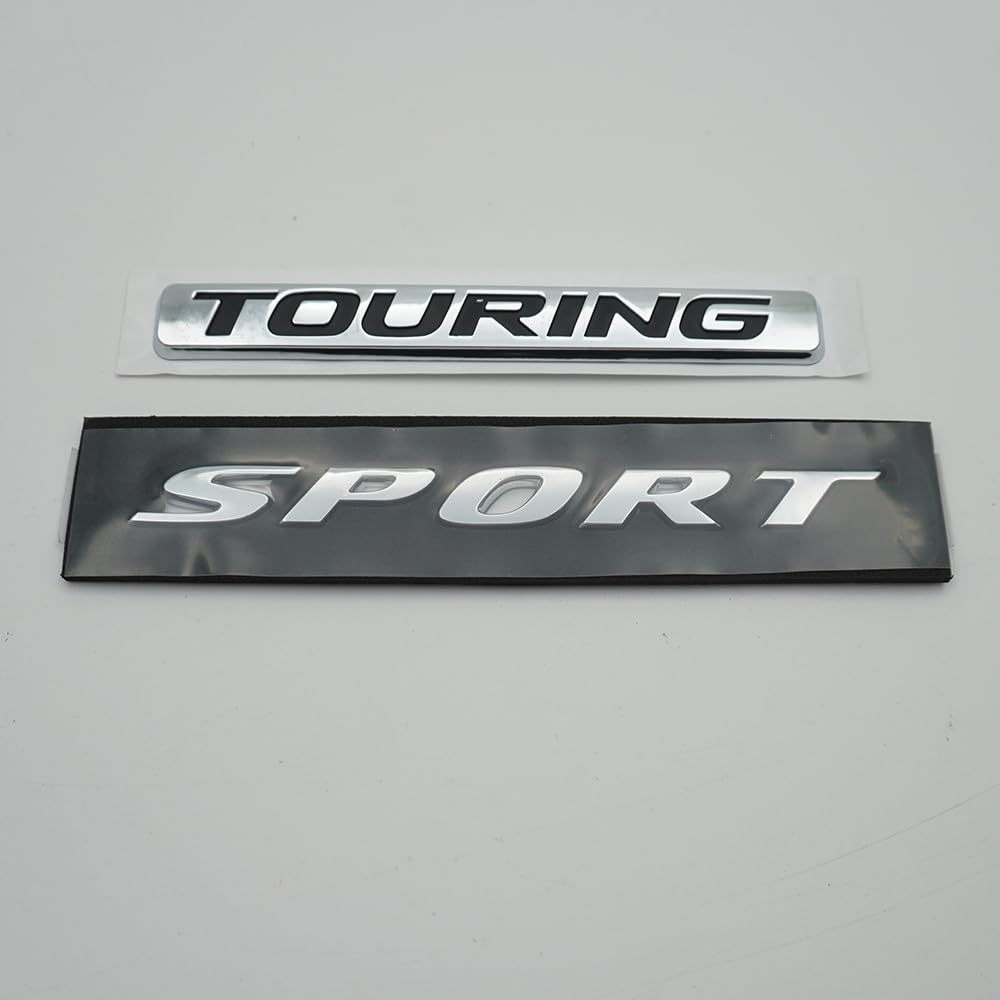 Sport Touring Rear Trunk Letter Logo Badge Emblem Nameplate (2 pieces)