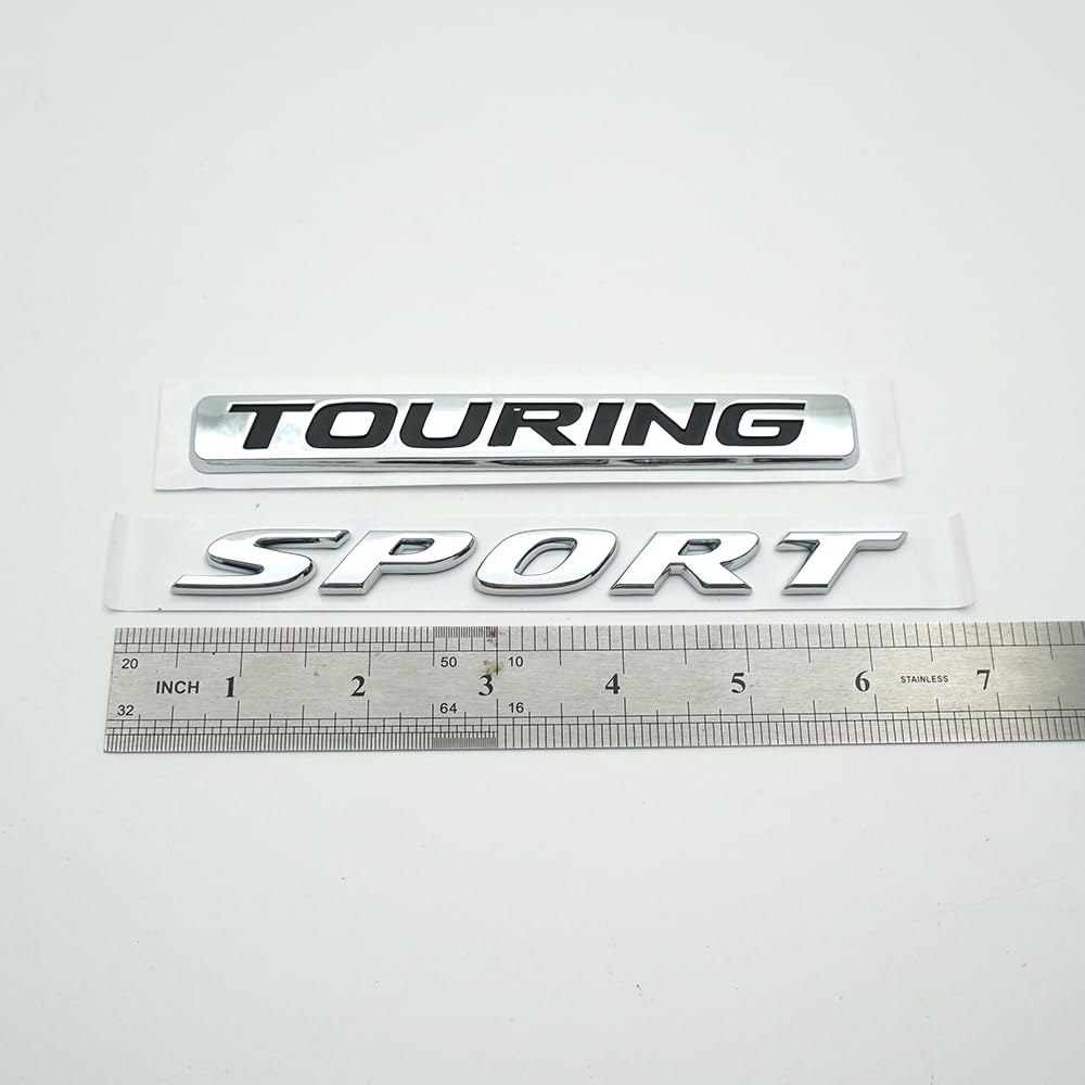 Sport Touring Rear Trunk Letter Logo Badge Emblem Nameplate (2 pieces)