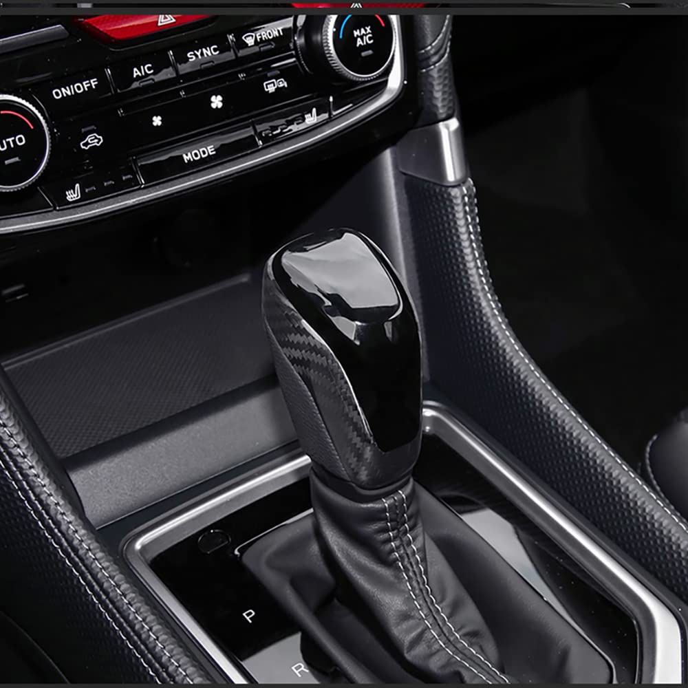 Genuine Carbon Fiber Gear Shift Knob Cover Trim for Subaru Forester & Crosstrek (2019-2023), WRX & Impreza (2018-2023) | Premium Interior Styling Upgrade