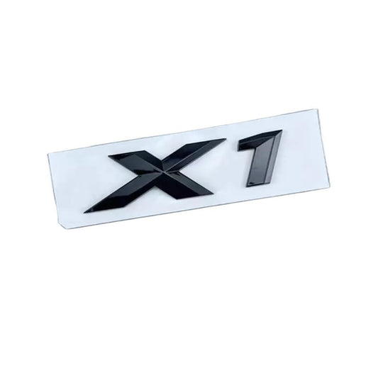 3D ABS Rear Trunk Emblem Badge for BMW X1 X2 X3 X4 X5 X6 X7 - Chrome & Glossy Black - AutoGearHub