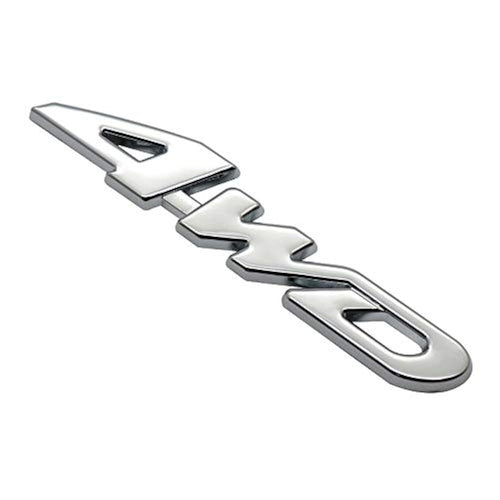 4WD Emblem Badge 3D Letter Metal Aluminum Alloy Fender Side Panel Car Sticker for All Wheel Drives, Off-Road, SUVs, Auto Trucks - Goecice Store