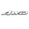 4WD Emblem Badge 3D Letter Metal Aluminum Alloy Fender Side Panel Car Sticker for All Wheel Drives, Off-Road, SUVs, Auto Trucks - Goecice Store