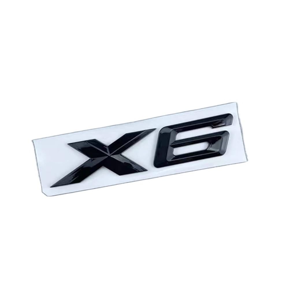 3D ABS Rear Trunk Emblem Badge for BMW X1 X2 X3 X4 X5 X6 X7 - Chrome & Glossy Black