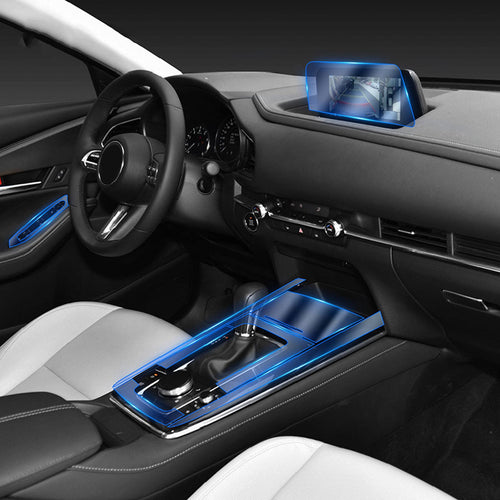 Car Interior Center Console Transparent TPU Protective Film Navigation Accessories,Fit for Mazda CX-30 2020-2023 - Goecice Store
