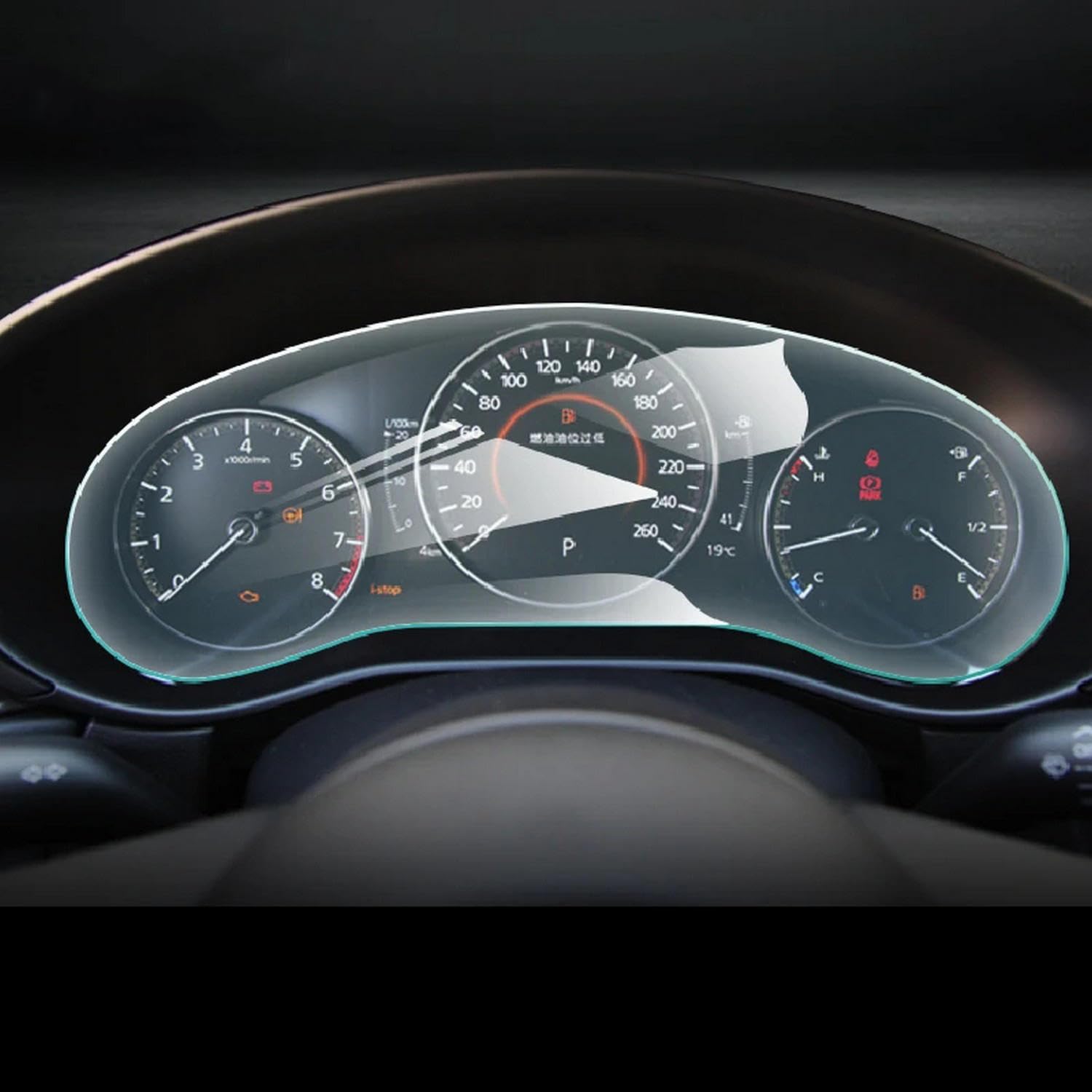 Car Interior Console Transparent TPU Film Speedometer Anti Scratch refit，for Mazda 3 Axela CX-30 2019-2023 - Goecice Store