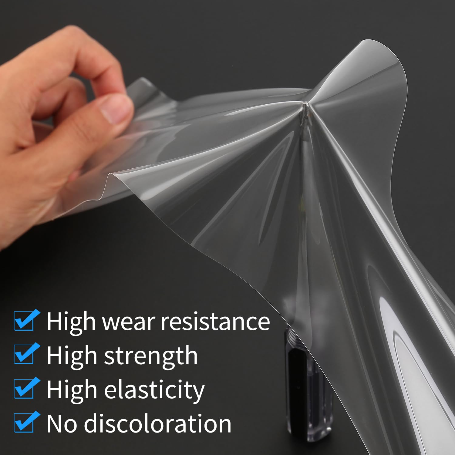 Clear TPU Headlight Protection Film for Audi Q5 & SQ5 2018-2020 — Pre-Cut Invisible PPF, Anti-Yellowing & Scratch Resistant (5-Piece Kit) - Goecice