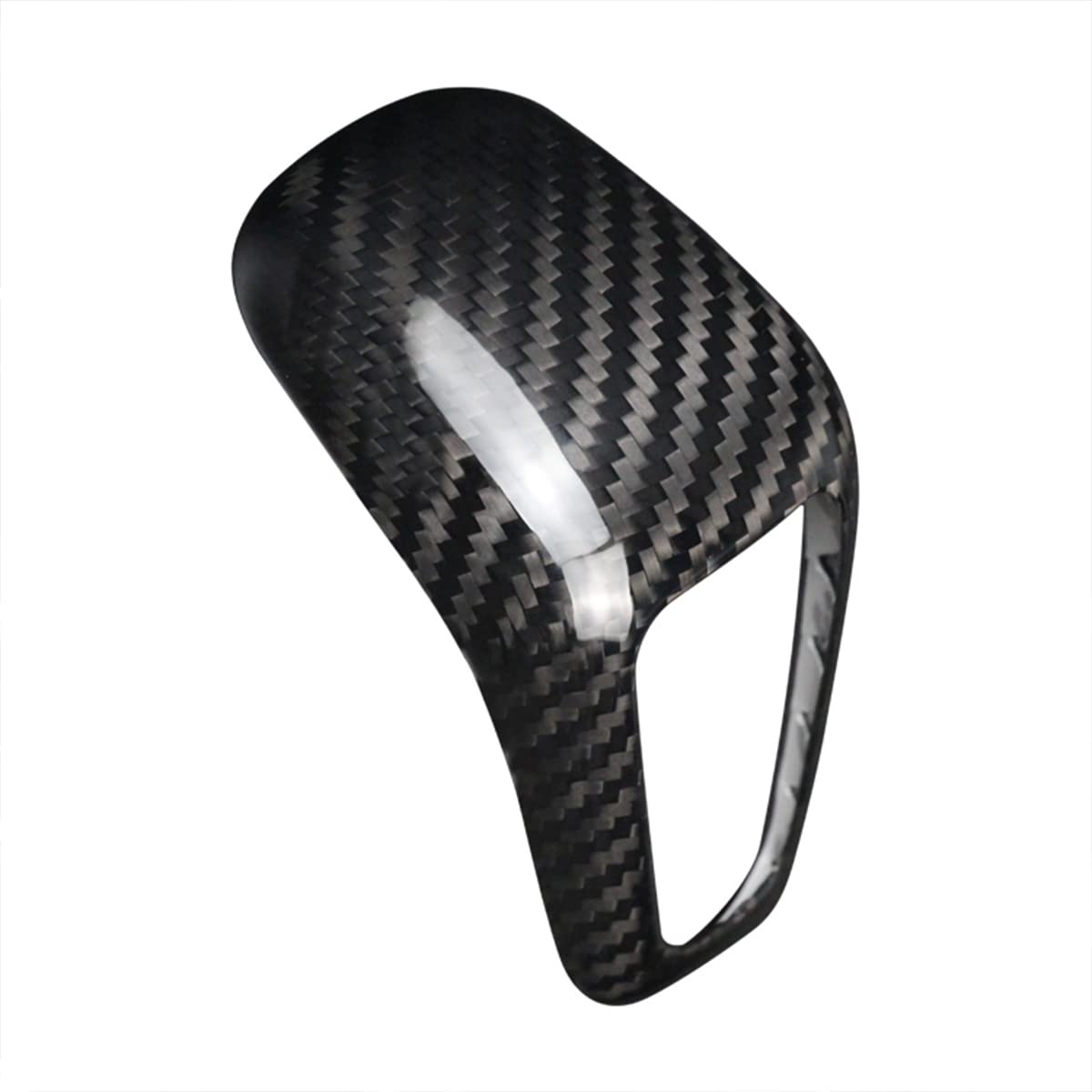 Genuine Red Carbon Fiber Gear Shift Knob Cover Trim for Porsche Cayenne (2018-2022) | Premium Exotic Interior Styling Upgrade - AutoGearHub