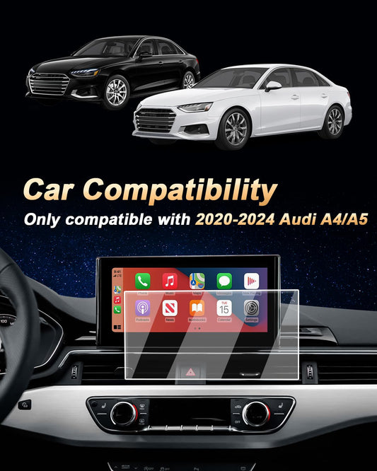 10.1-Inch Tempered Glass Screen Protector for Audi A4 A5 2020-2025 & Q5 2021-2024 - AutoGearHub