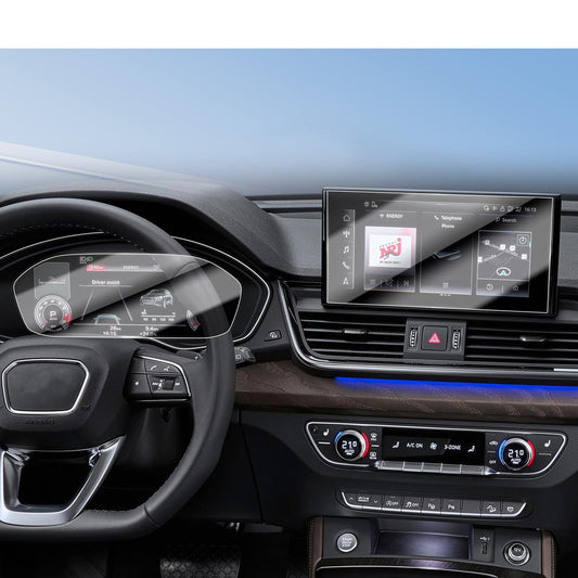 Audi Q5 SQ5 Accessories | 2-Pack Center Control & Dash Screen Protector 2021-2024 - AutoGearHub