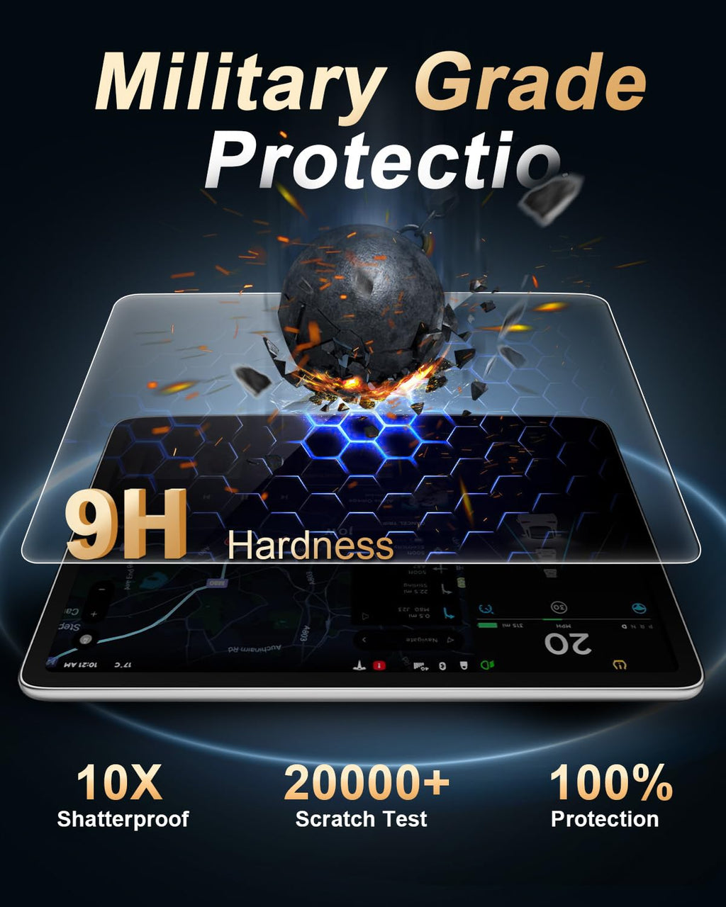 Screen Protector For 2025 - 2026 All New Audi A5/Q5/S5/A6 - Tempered Glass Film 11.9 - Inch + 14.5 Inch Integrated Screen For 2026 A5/Q5/S5/A6 Accessories - Goecice Store