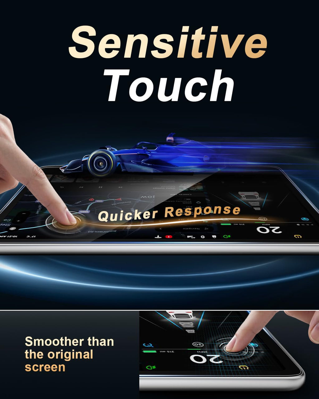 Screen Protector For 2025 - 2026 All New Audi A5/Q5/S5/A6 - Tempered Glass Film 11.9 - Inch + 14.5 Inch Integrated Screen For 2026 A5/Q5/S5/A6 Accessories - Goecice Store