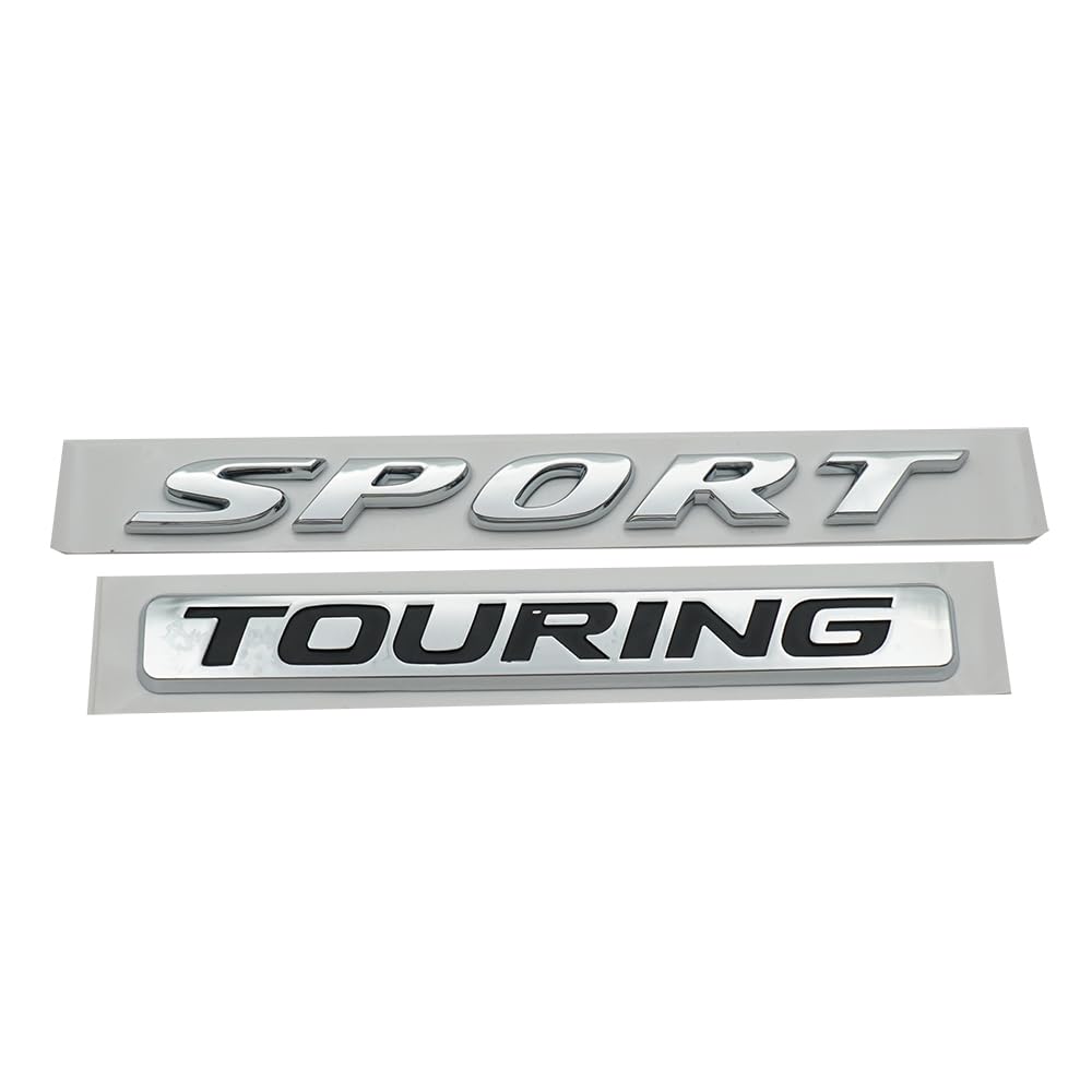 Sport Touring Rear Trunk Letter Logo Badge Emblem Nameplate (2 pieces) - Goecice Store