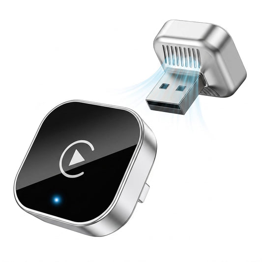 Wireless CarPlay Adapter - Fast Auto-Connect, Stable Connection, Mini Size Plug & Play Adapter for iPhone & Android Auto Compatible Cars - Goecice Store